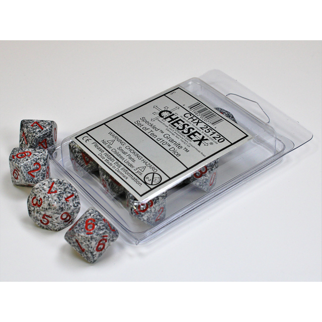Chessex - Speckled Granite Set of Ten d10s