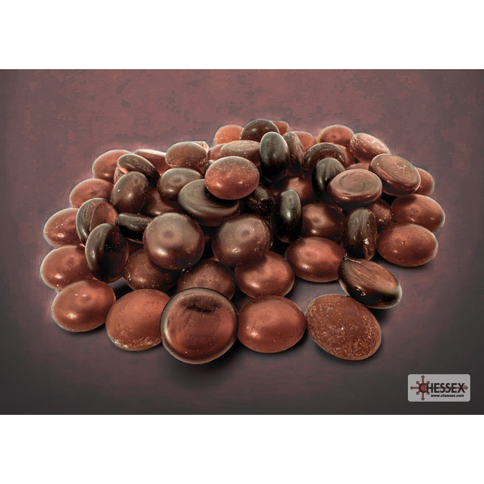 Chessex - Frosted Amethyst Glass Stones Qty Approx 40 or more in 5½" Tube