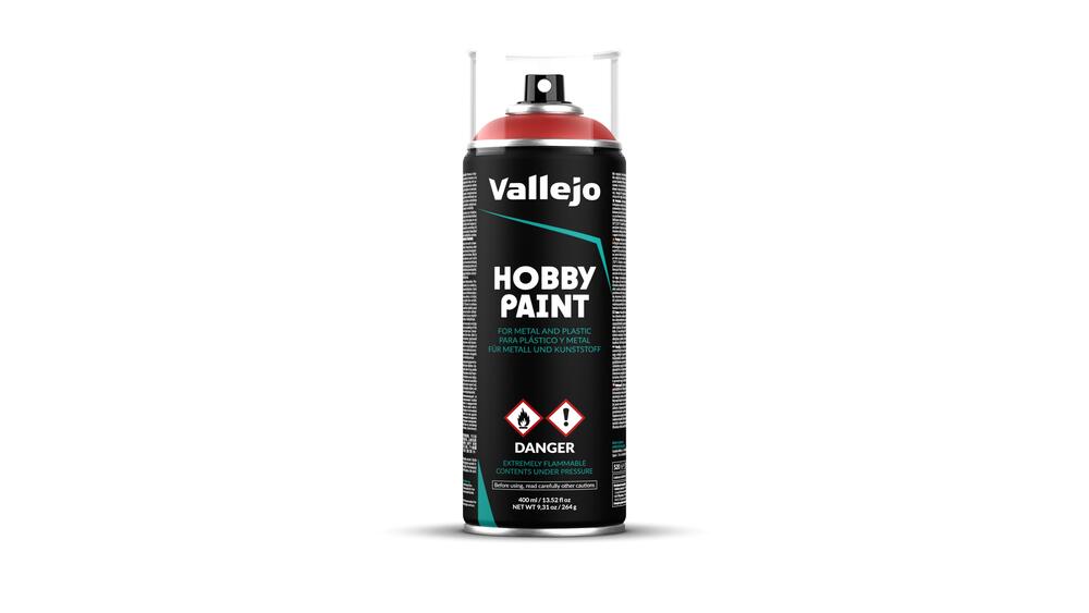 Vallejo Aerosol Spray Primer - Scarlet Red 400ml