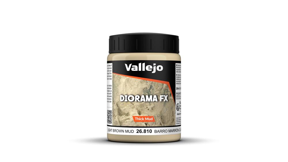 Vallejo - Diorama Effects - Light Brown Thick Mud 200ml