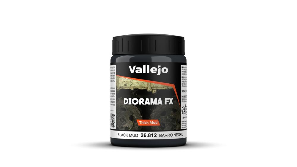 Vallejo - Diorama Effects - Black Thick Mud 200ml