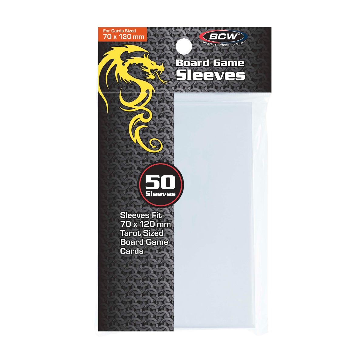 BCW Board Game Sleeves Std Tarot (70 mm X 120 mm)