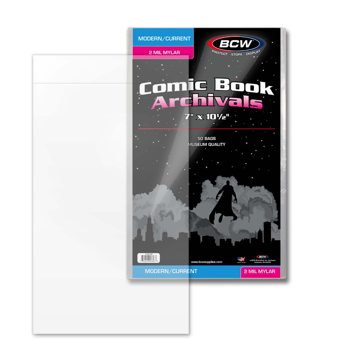 BCW Comic Mylar Archival C/M '2 MIL' 7 X 10 1/2 - Image 2