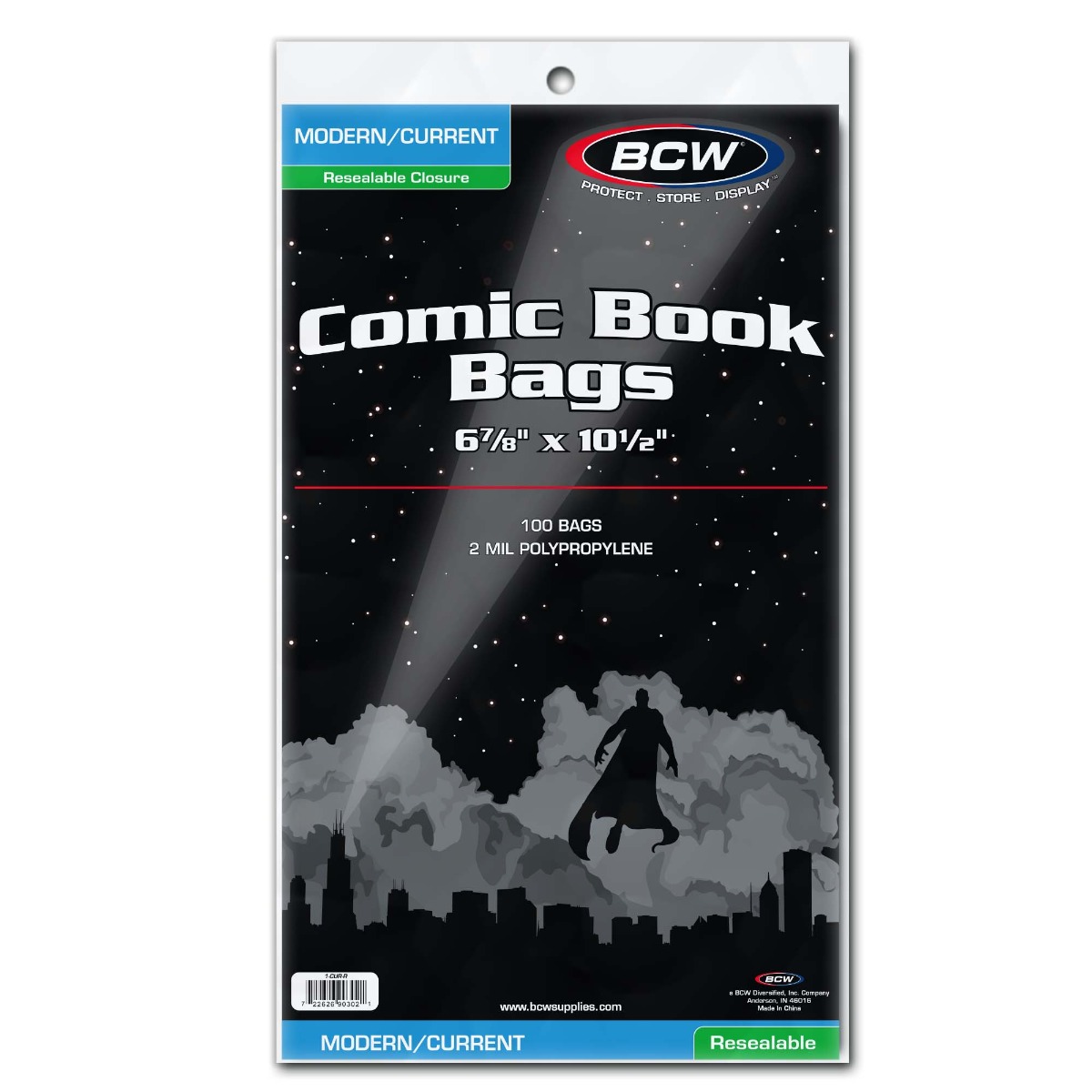 BCW Comic Bags Resealable Cur/M 6 7/8 x 10 1/2