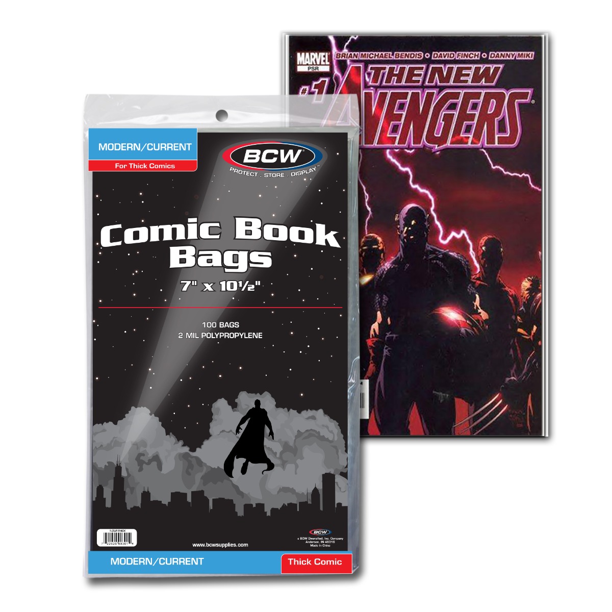 BCW Comic Book Bags Current Comics (Thick Comics) - Image 2