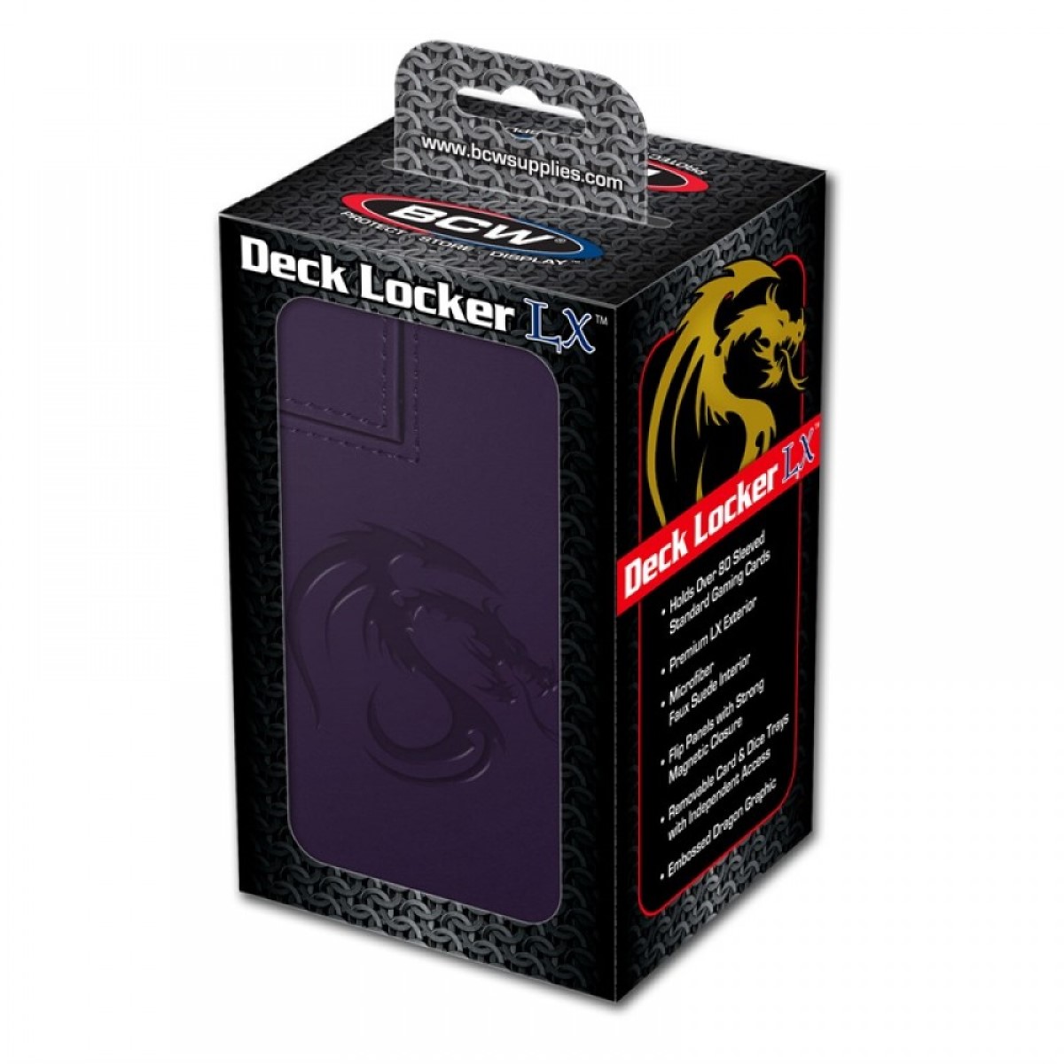 BCW Deck Locker LX Purple