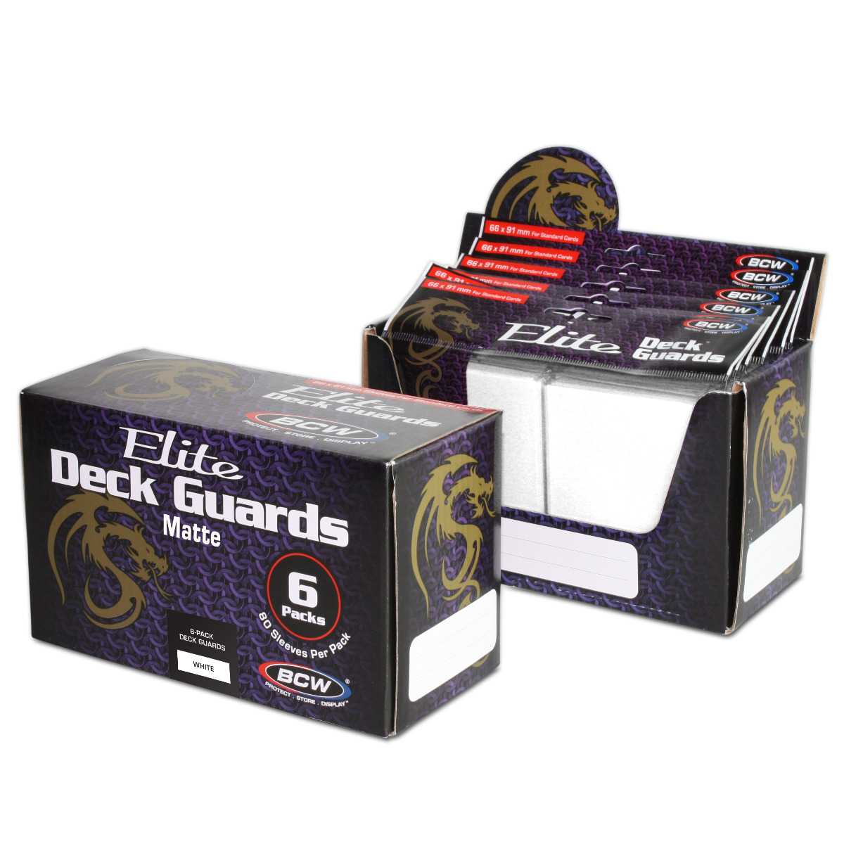 BCW Sleeves - Deck Guard Elite (80) White Matte - Image 2