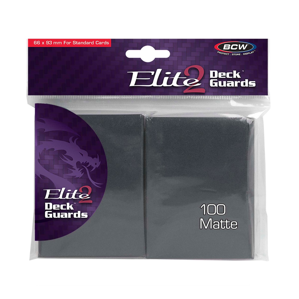 BCW Sleeves - Deck Guard Elite 2 (100) Cool Grey