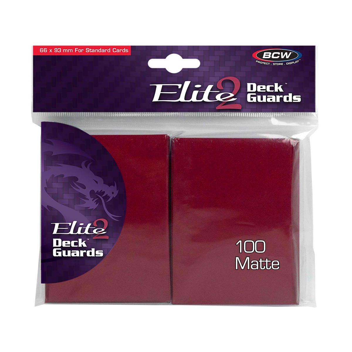 BCW Sleeves - Deck Guard Elite 2 (100) Red