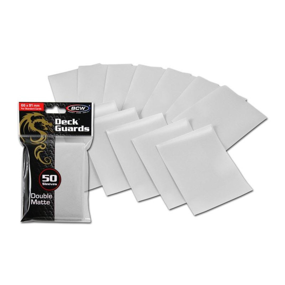 BCW Sleeves - Deck Guard (50) White - Image 2