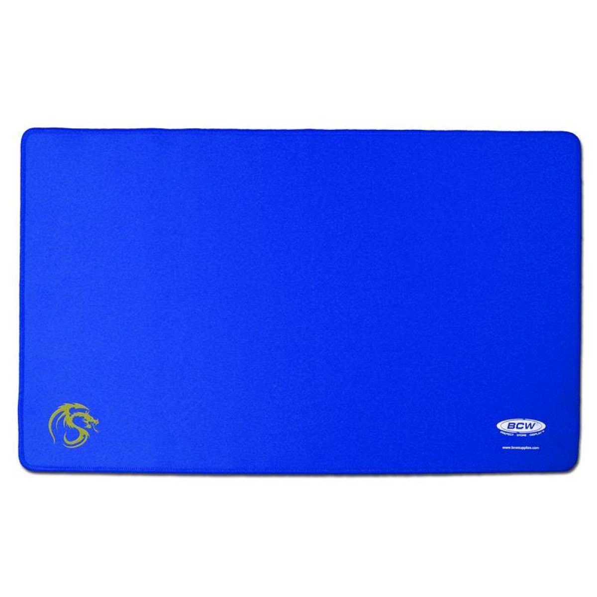 BCW Playmat Stitched Edging Blue