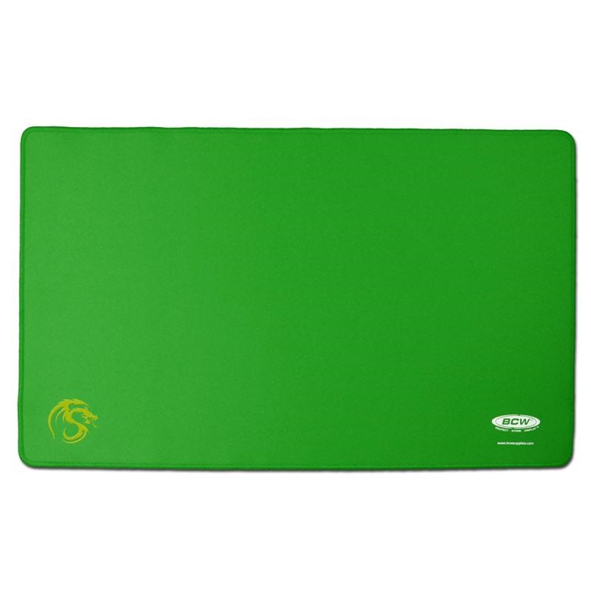 BCW Playmat Stitched Edging Green