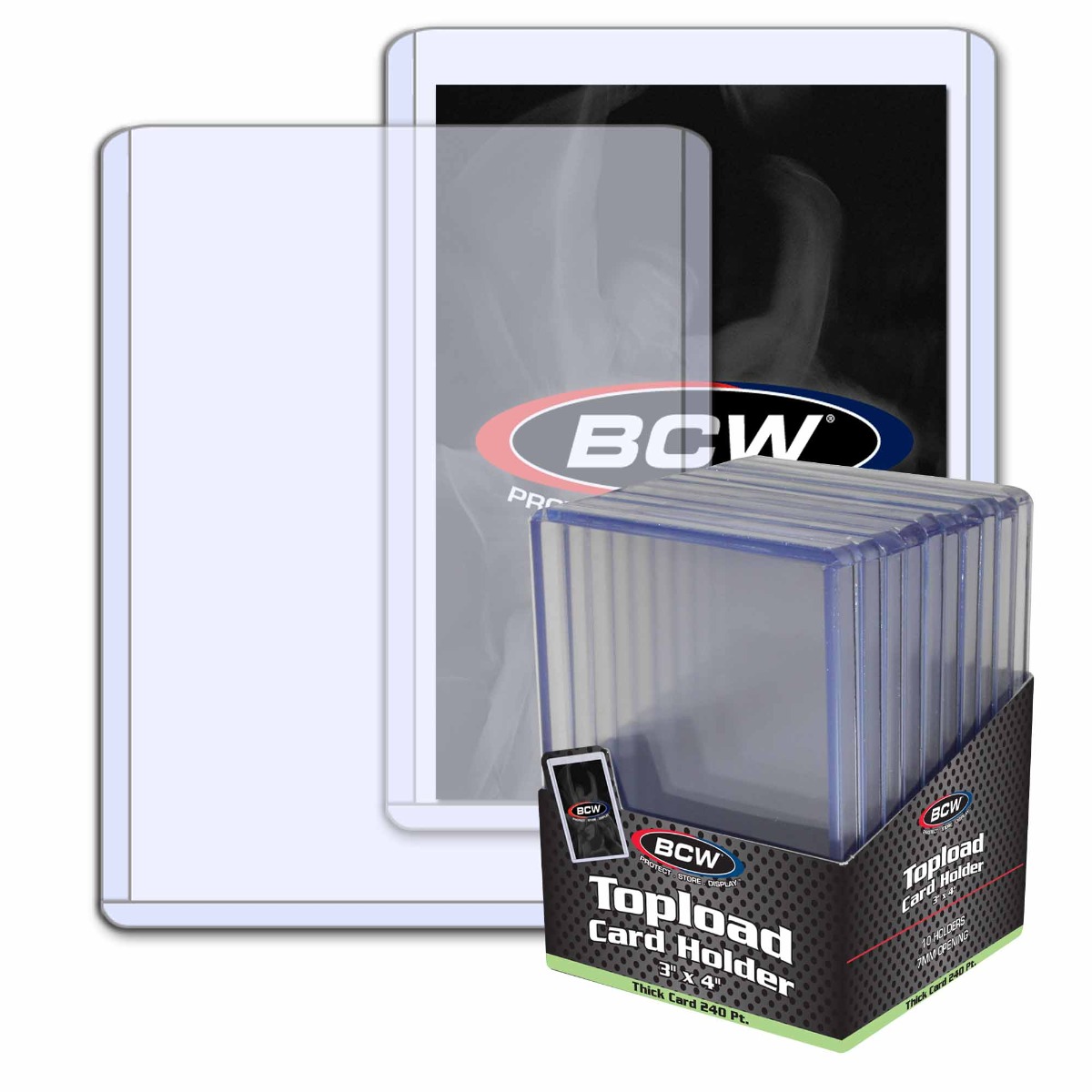 BCW Topload Holder 3 X 4 X 7 (240pt) 10pc