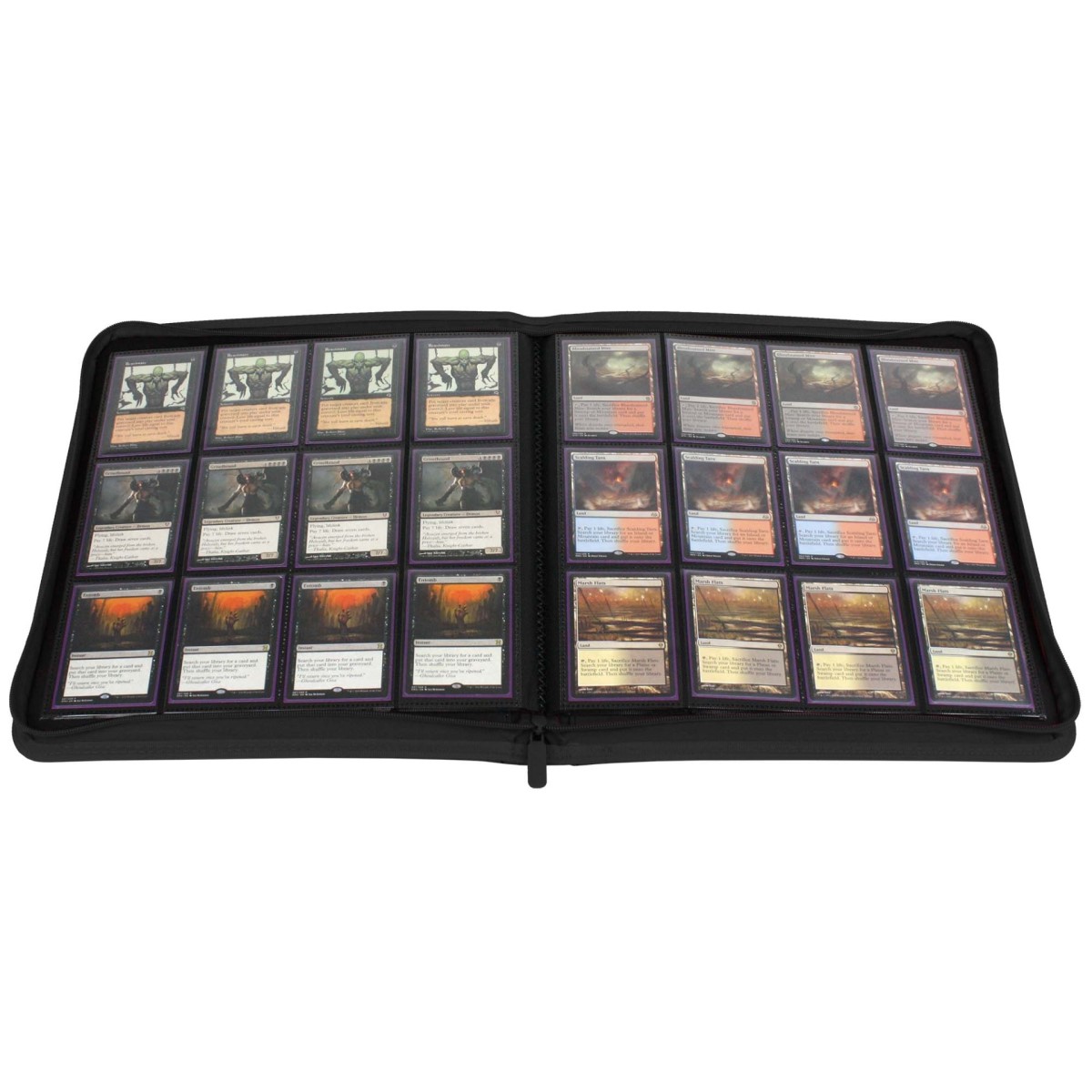 BCW Zipper Folio 12-Pocket LX Black - Image 3