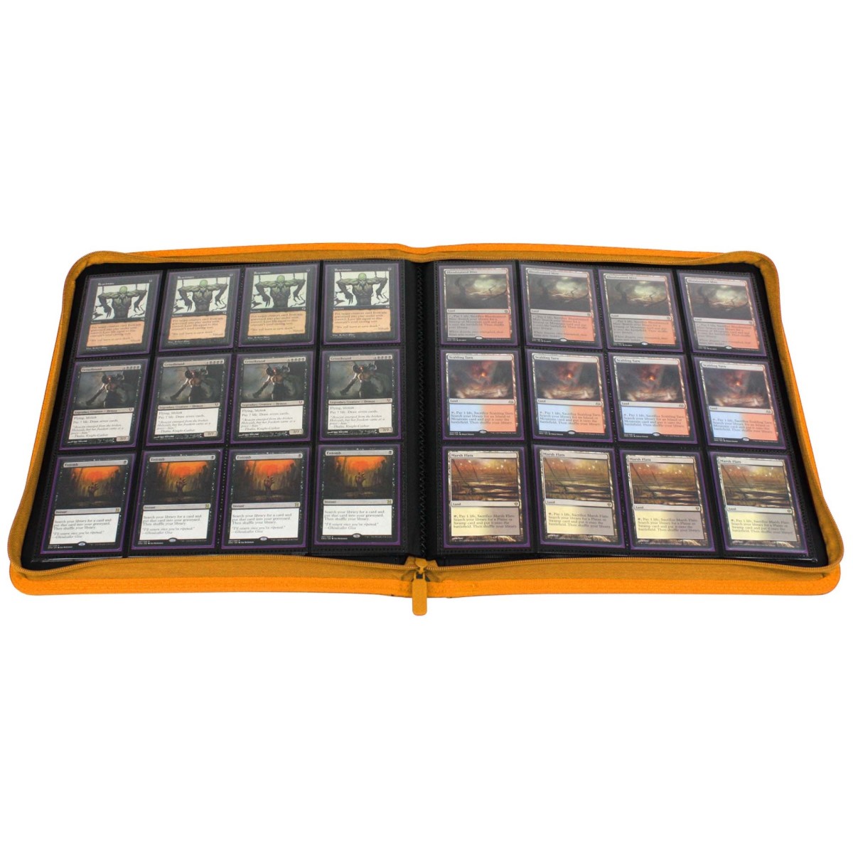 BCW Zipper Folio 12-Pocket LX Orange - Image 3