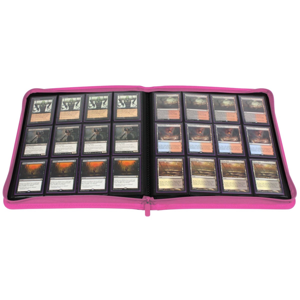 BCW Zipper Folio 12-Pocket LX Pink - Image 3