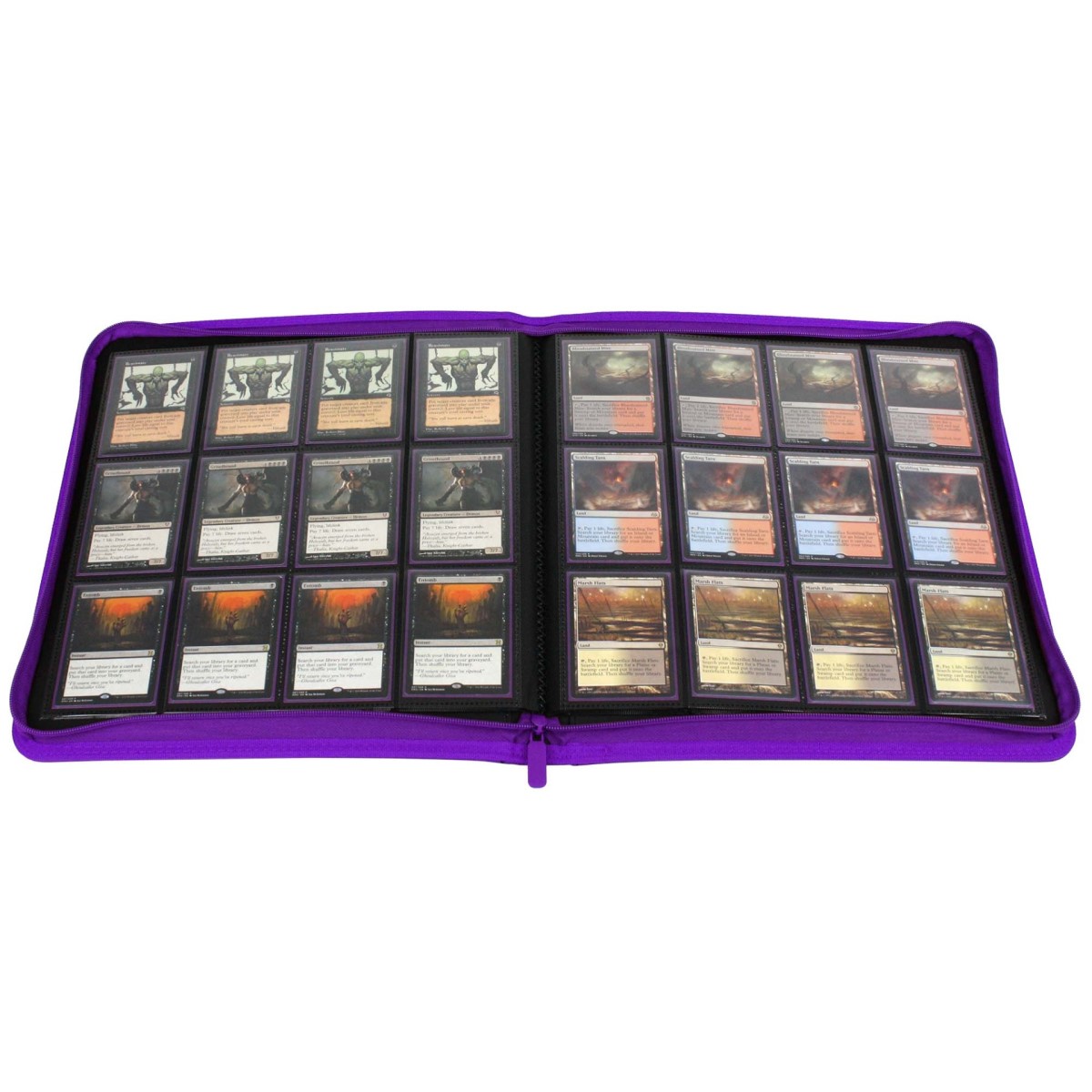 BCW Zipper Folio 12-Pocket LX Purple - Image 3