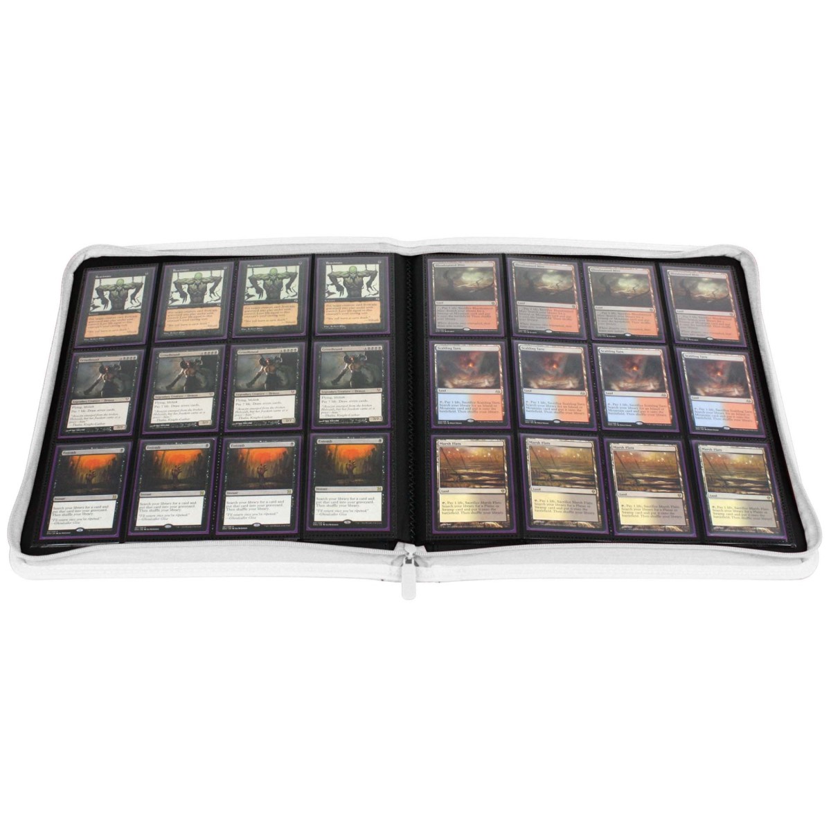 BCW Zipper Folio 12-Pocket LX White - Image 3