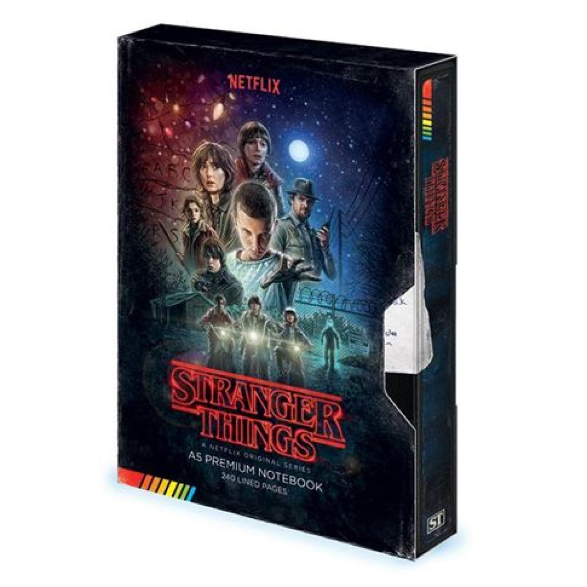 Licensed Premium Notebook - Stranger Things VHS