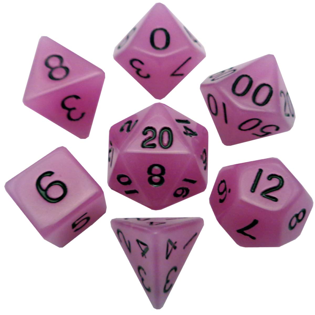 MDG - Resin Dice: Glow. Purple 16mm Poly