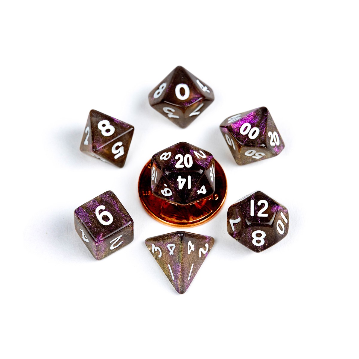 MDG - Mini Polyhedral Dice Set: Stardust Supervolc