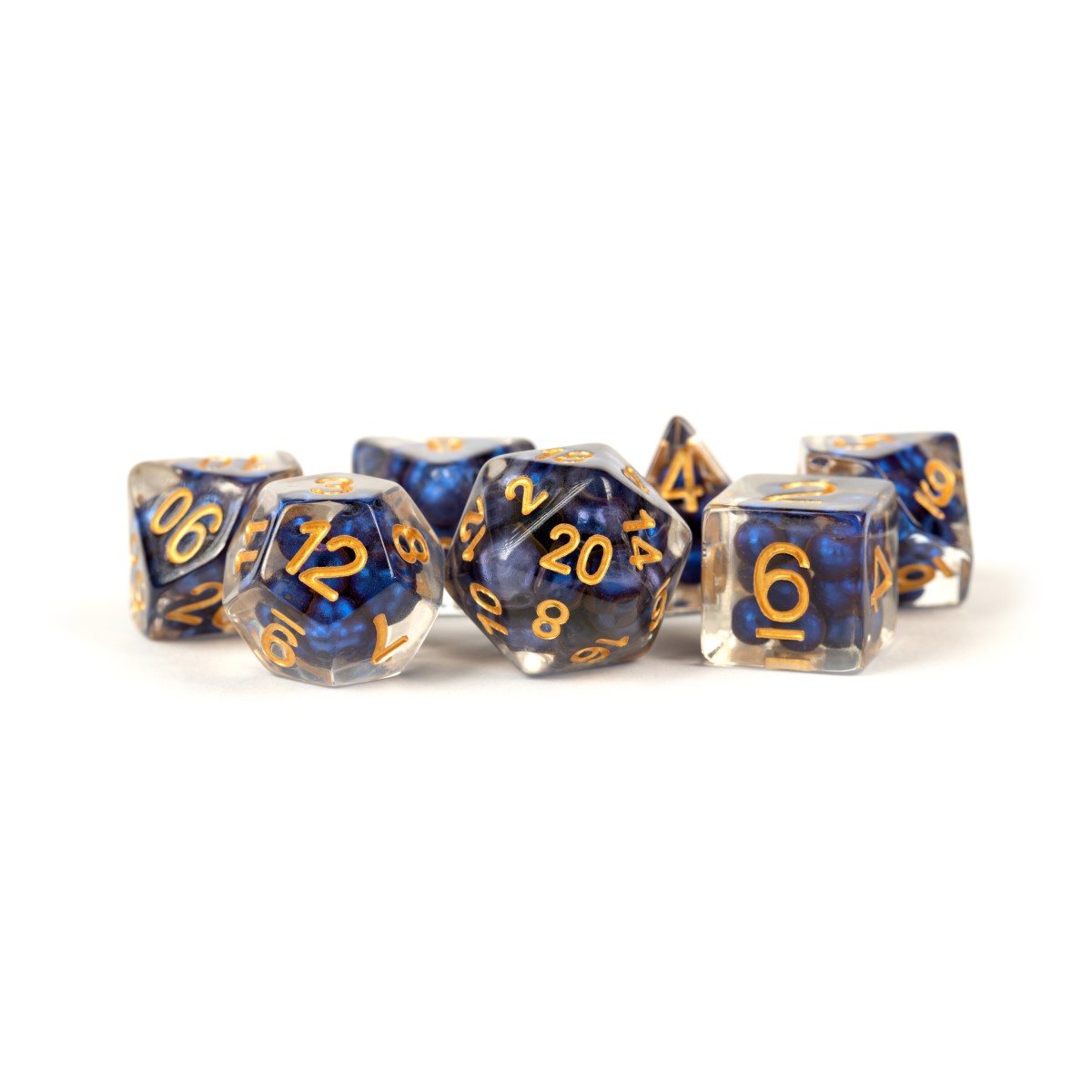 MDG - Pearl Resin Poly Set: Royal Blue w/ Gold Number