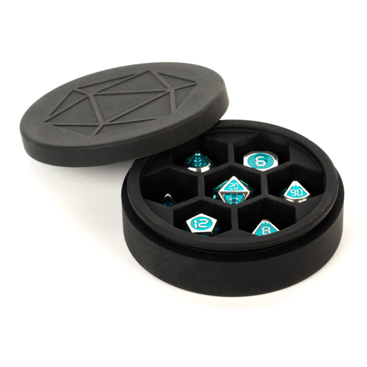 MDG - Silicone Round Dice Case: Black