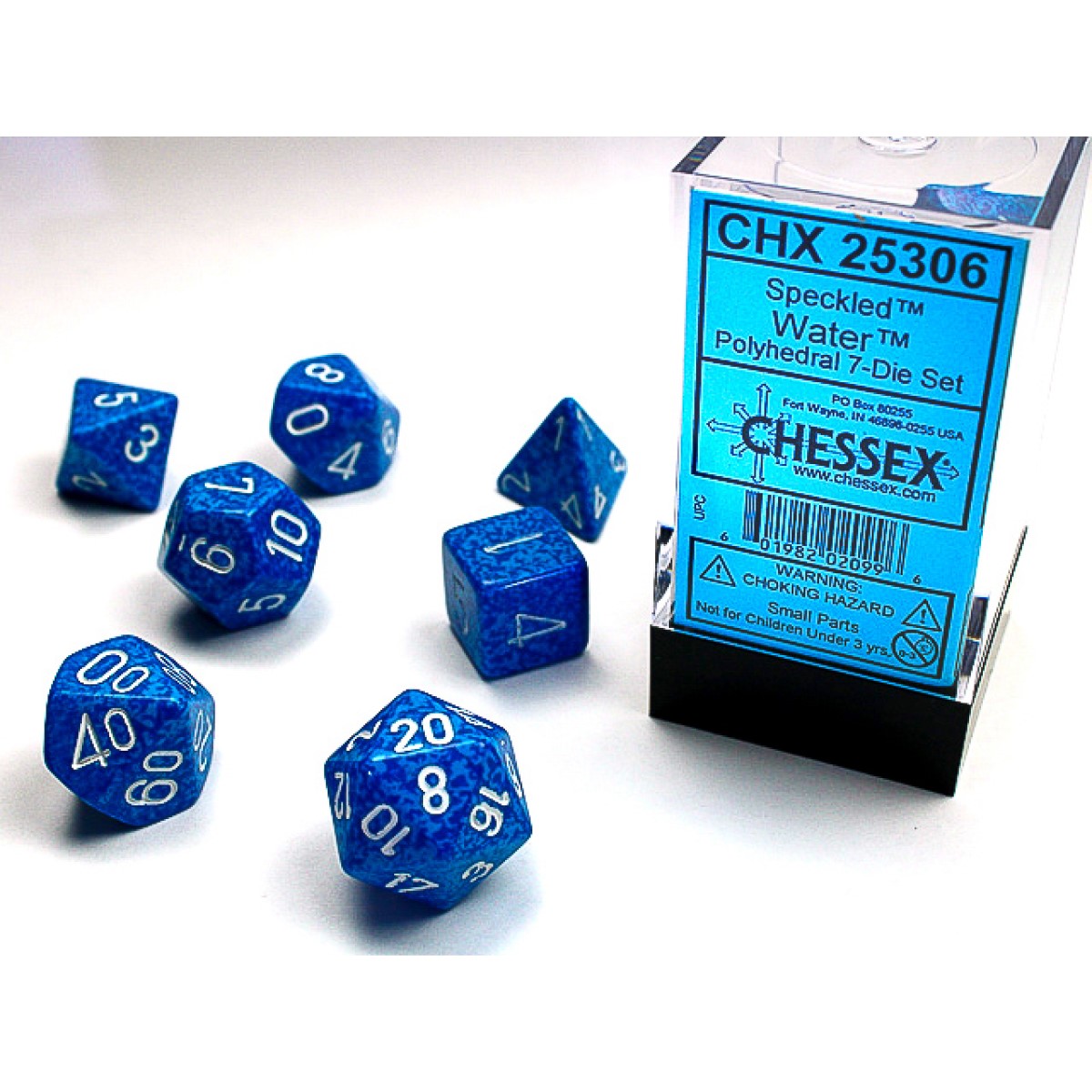 Chessex - Water Speckled Polyhedral 7-Die Set