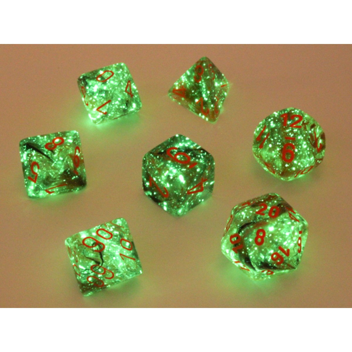 Chessex - Nebula Polyhedral Copper Matrix/orange Lumina - Image 3