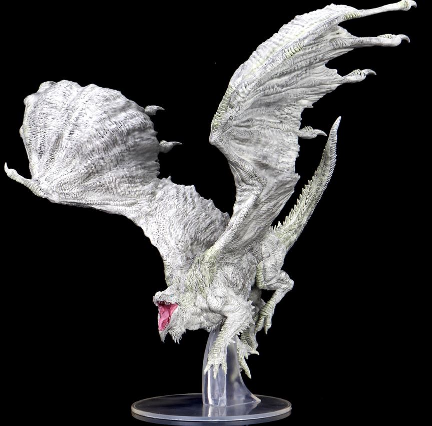 D&D Icons of the Realms Miniatures: Adult White Dragon