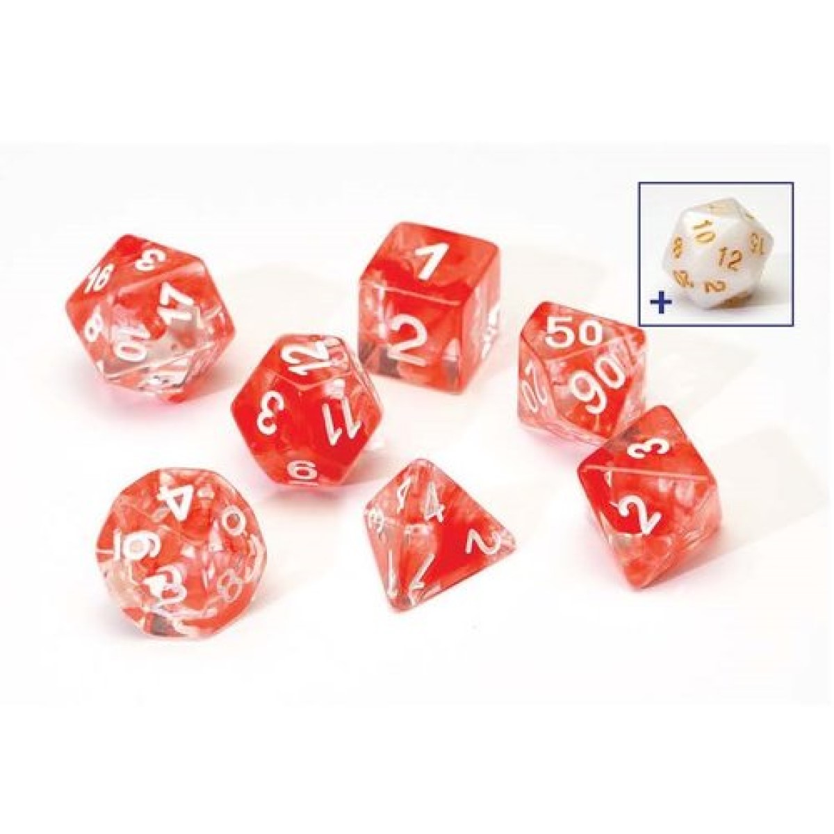 Sirius Dice Set - Red Cloud Resin