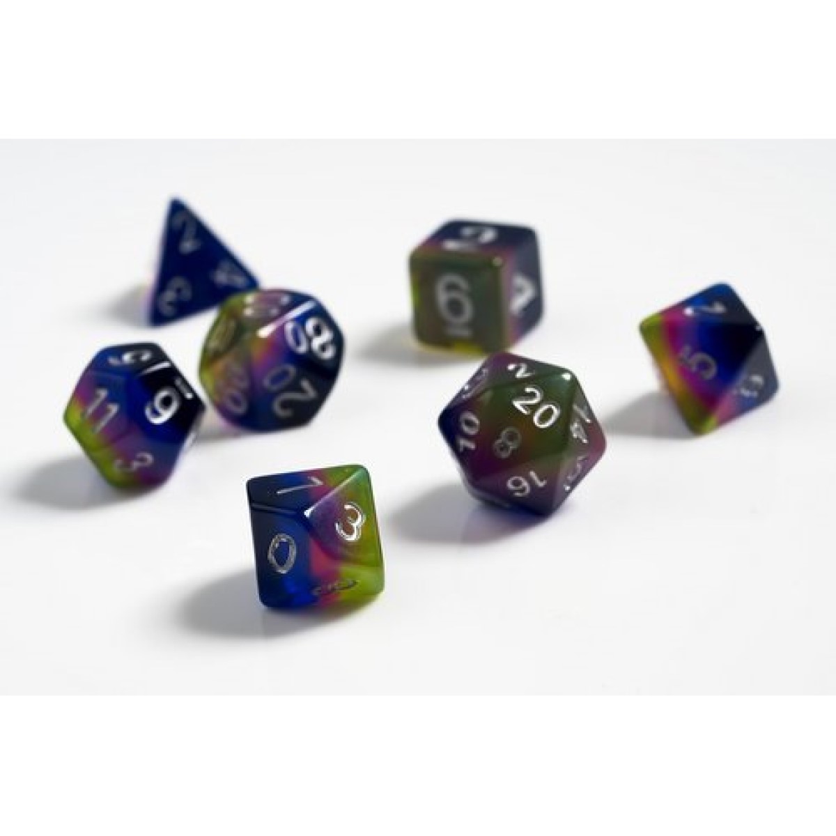 Sirius Dice Set - Pink + Green + Blue