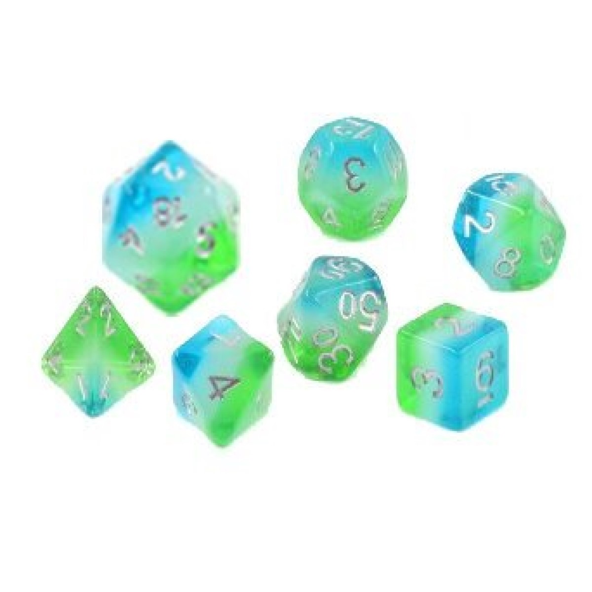 Sirius Dice Set - Blue Hawaiian