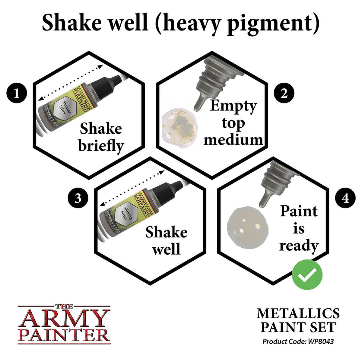 AP - Warpaints Metallic Paint Set - Image 4