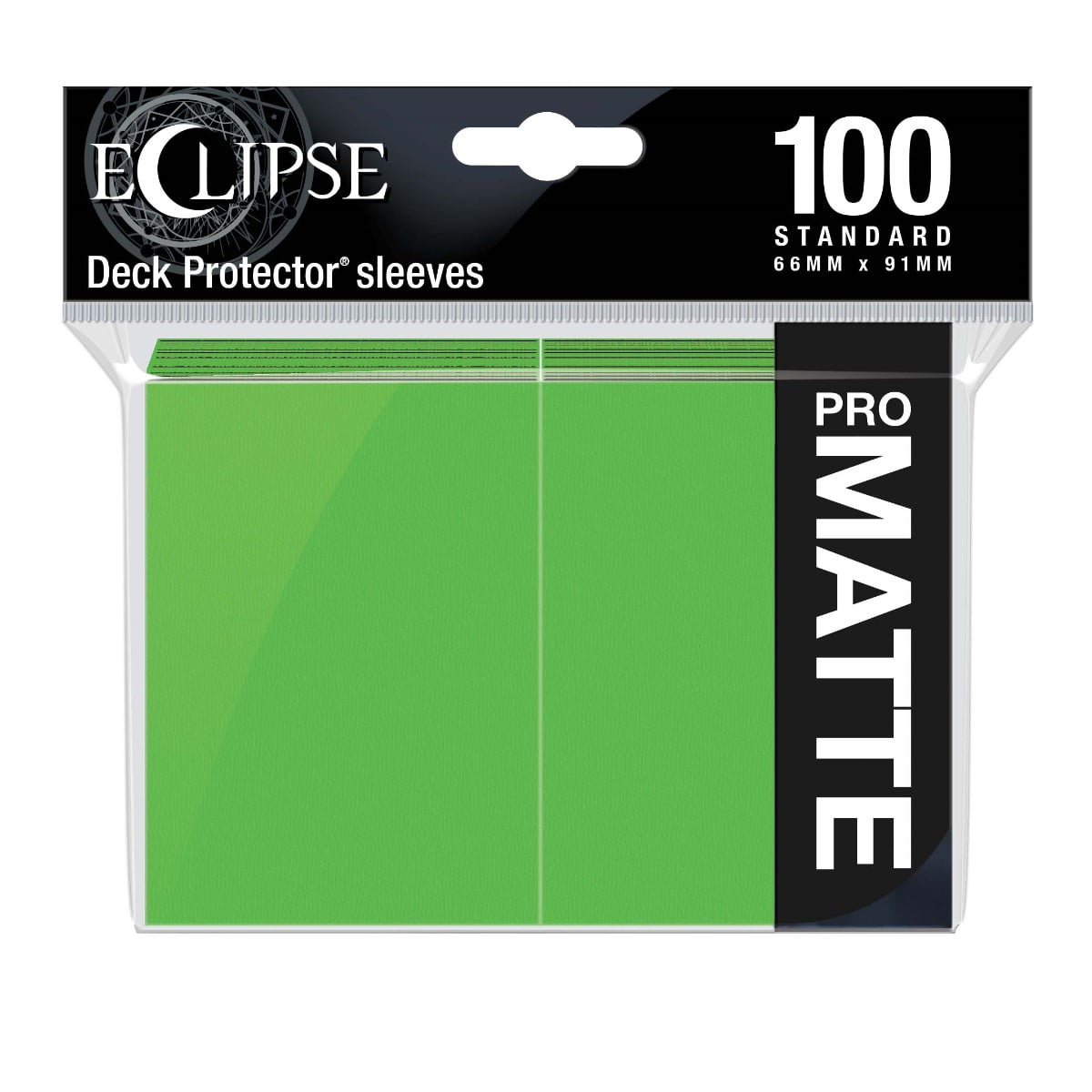 Eclipse Matte Standard Sleeves: Lime Green