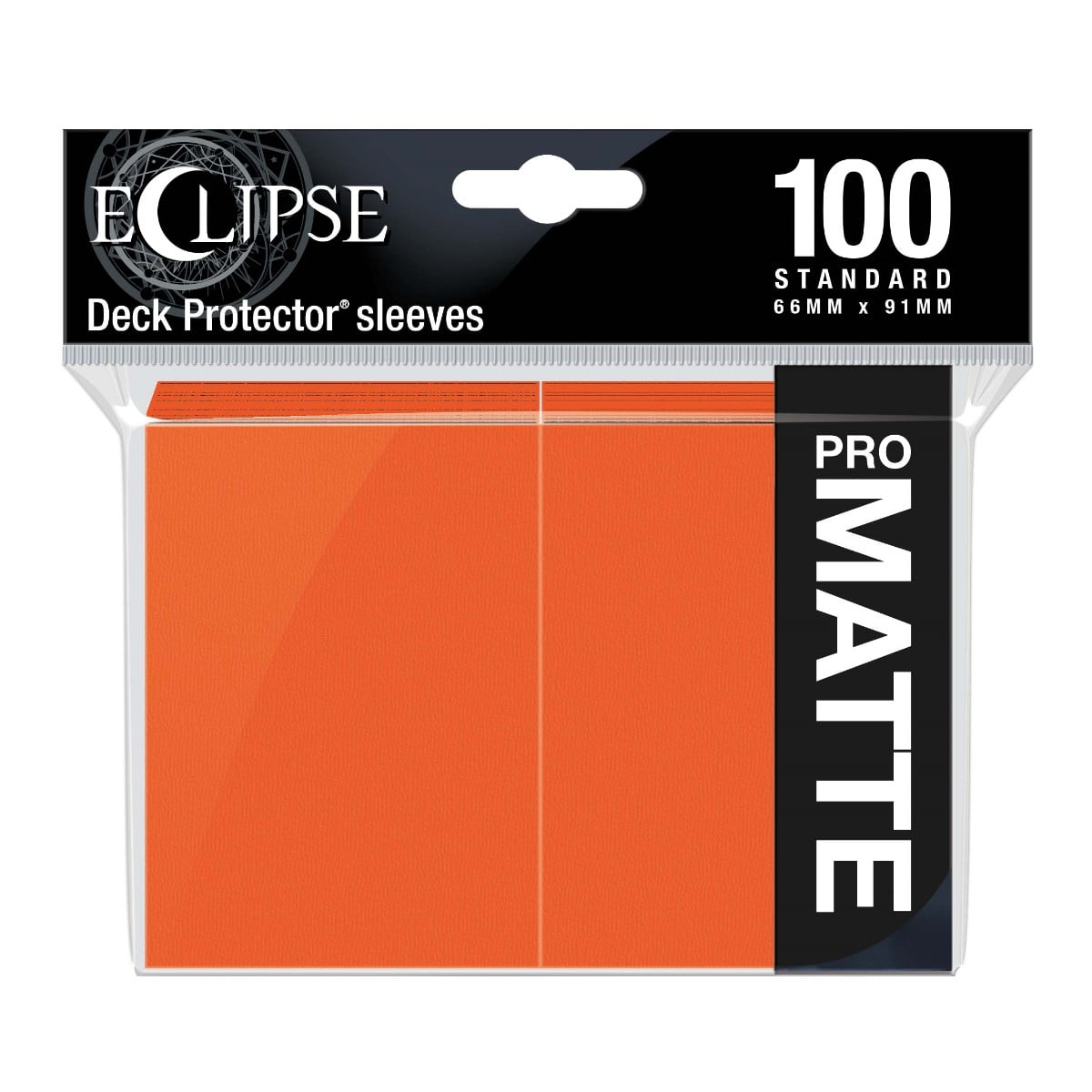 Eclipse Matte Standard Sleeves: Pumpkin Orange
