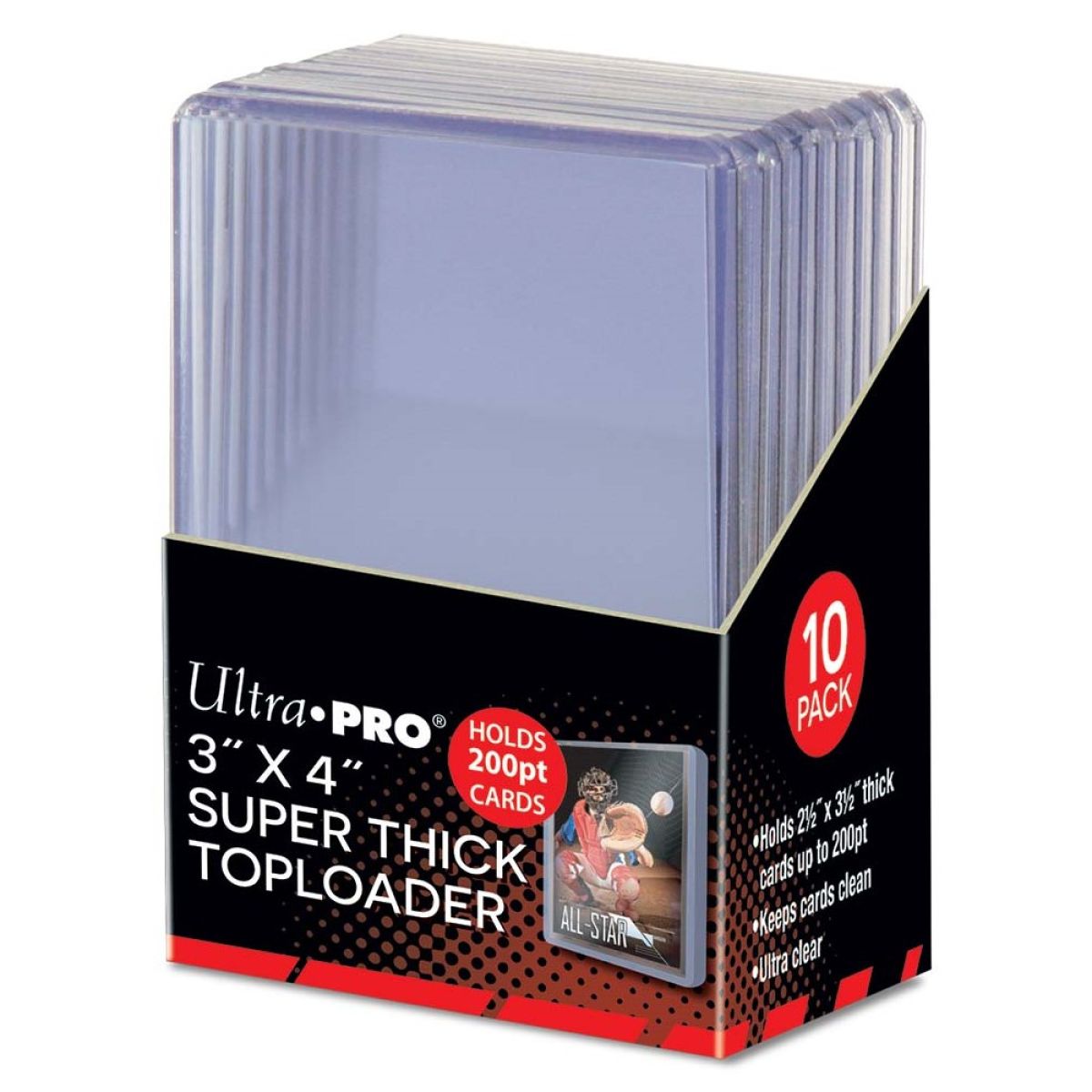 Ultra Pro: 3" x 4" Super Thick Toploader 200PT (10ct)