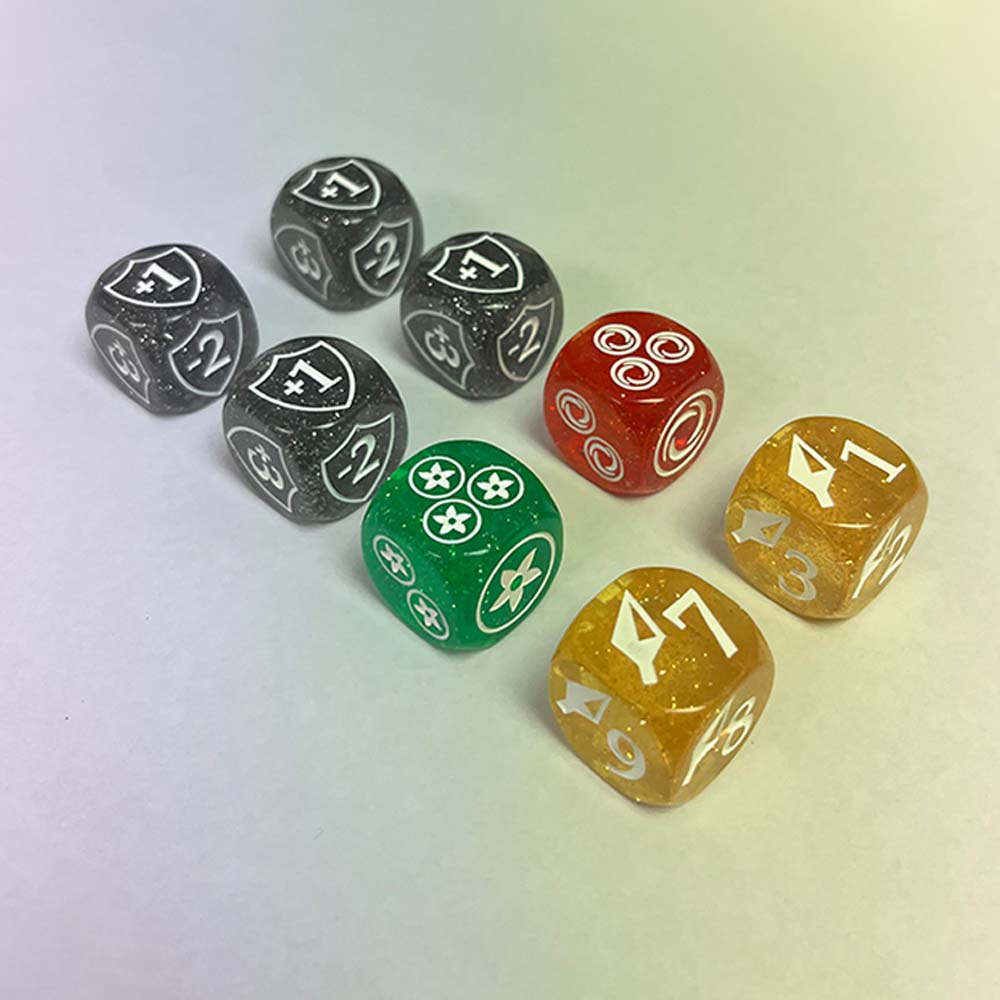 20mm Flesh and Blood Dice Set 8pc (Glitter)