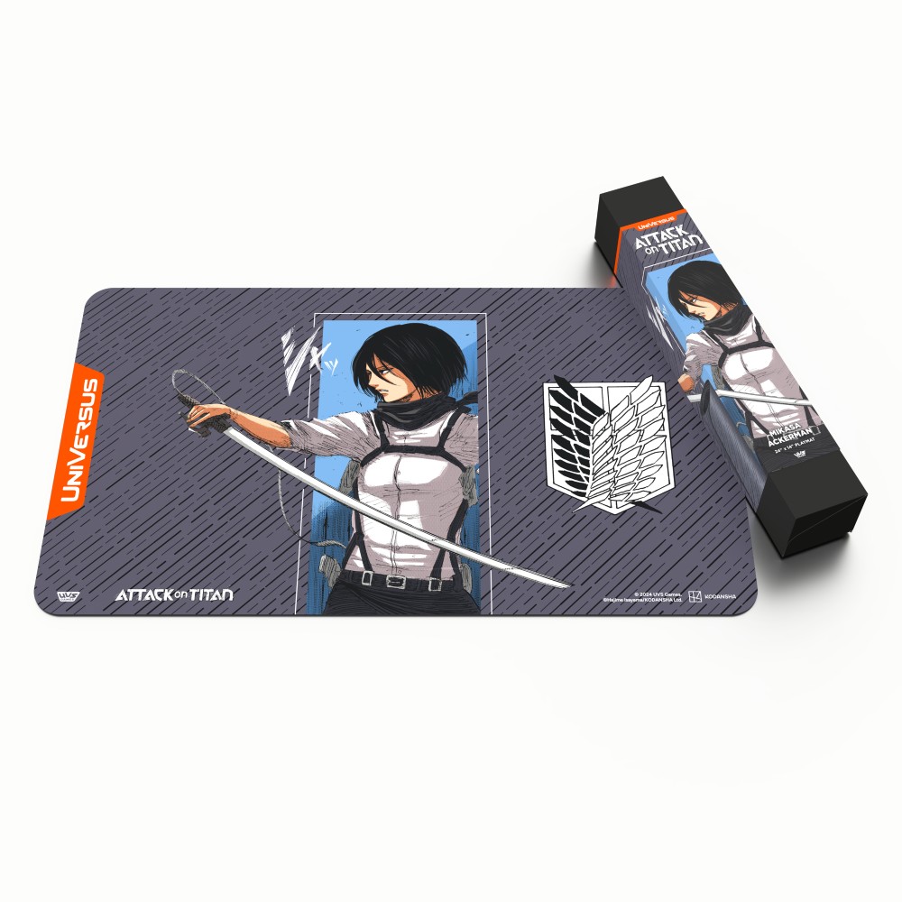 UniVersus - Attack on Titan Playmat - Battle for Humanity: Mikasa - Image 2