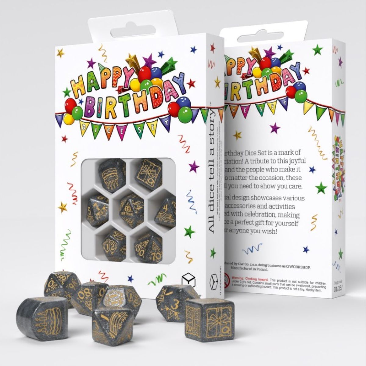 Happy Birthday Dice Set: Confetti
