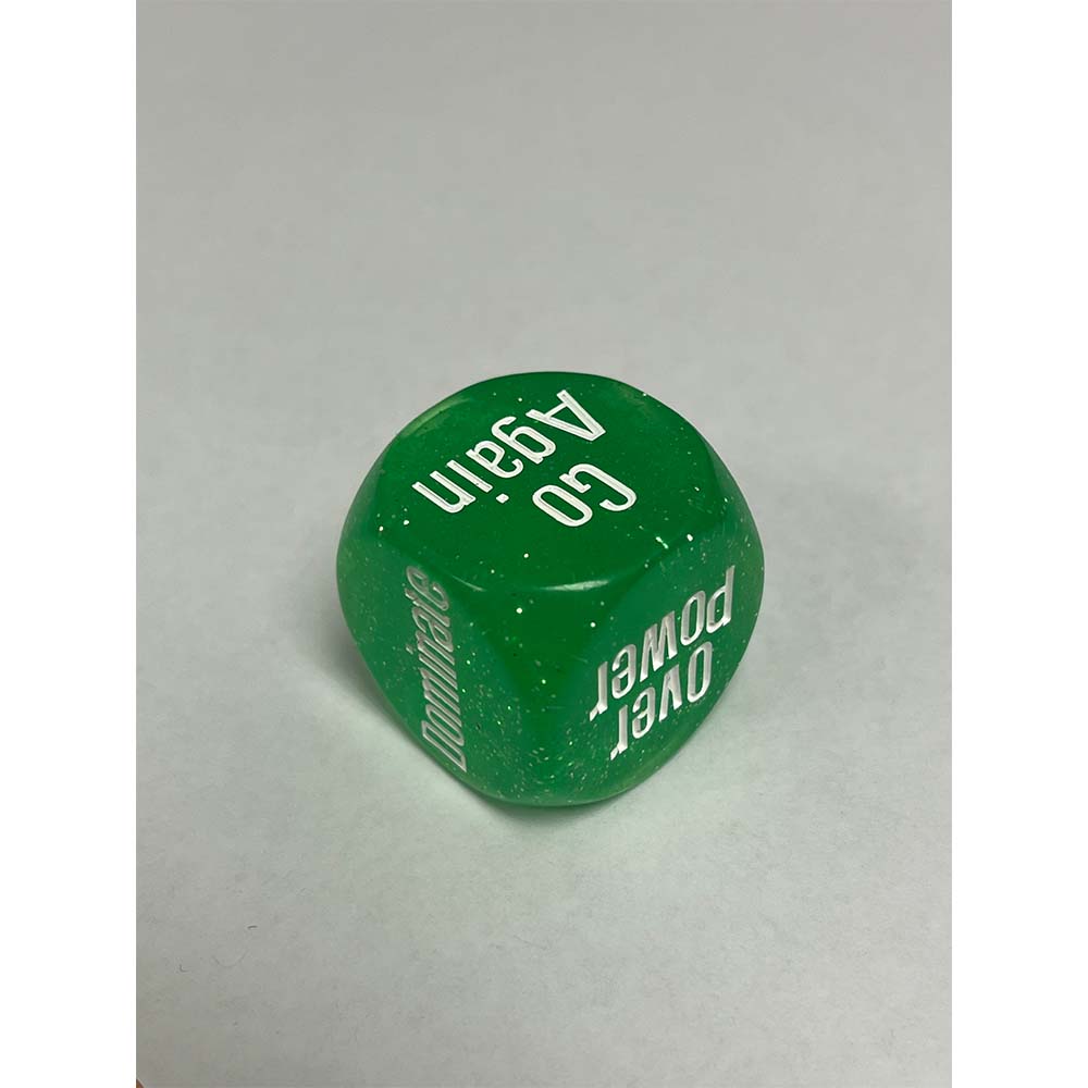 25mm Single Dice - Tunic (Glitter Green) - Image 2