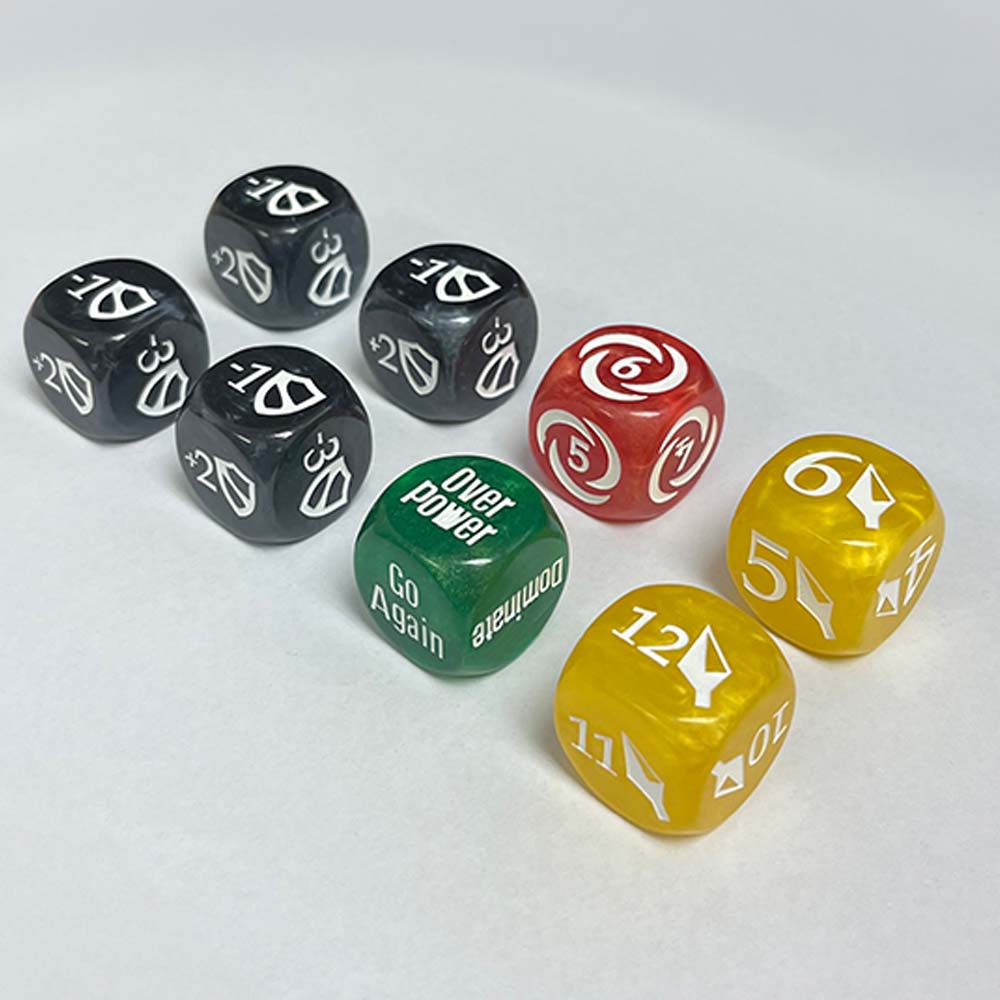 25mm Flesh and Blood Dice Set 8pc (Marble) - Image 2