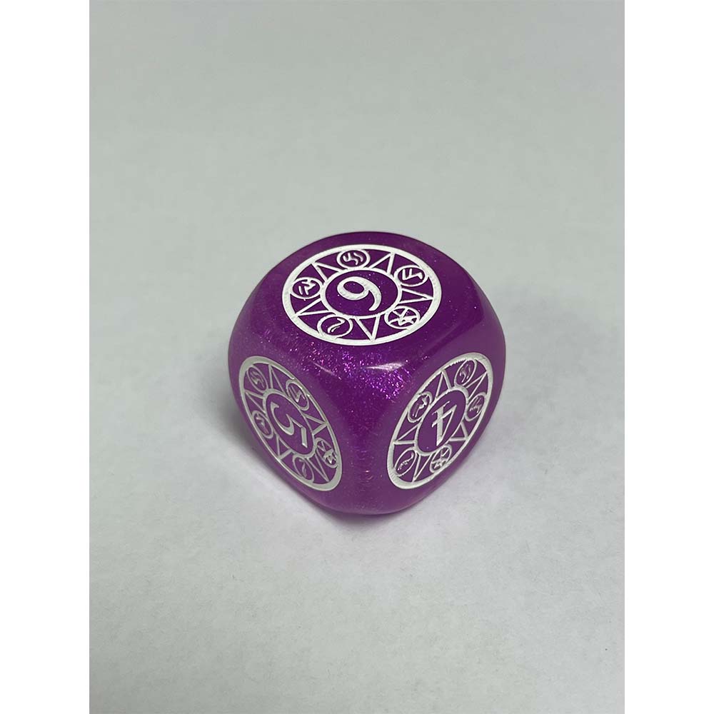 25mm Single Dice - Runechant (Glitter) - Image 2