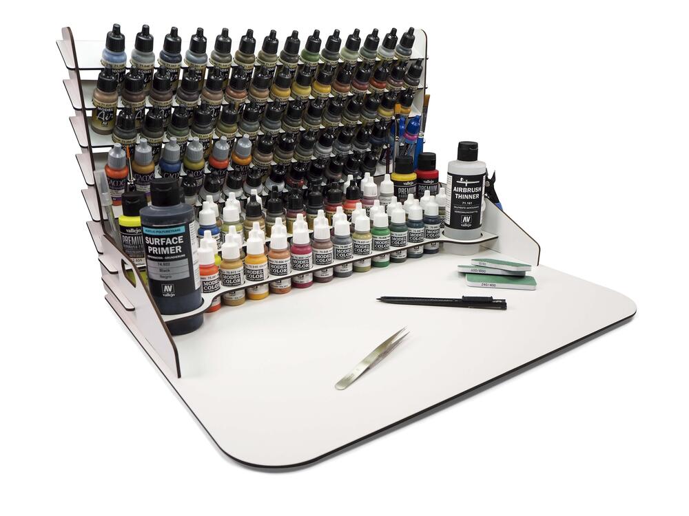 Vallejo - Paint Display and Work Station with Vertical Storage 50 x 37 cm