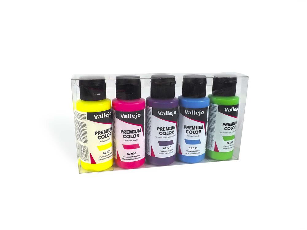 Vallejo - Premium Color - Fluo 5 Color Set