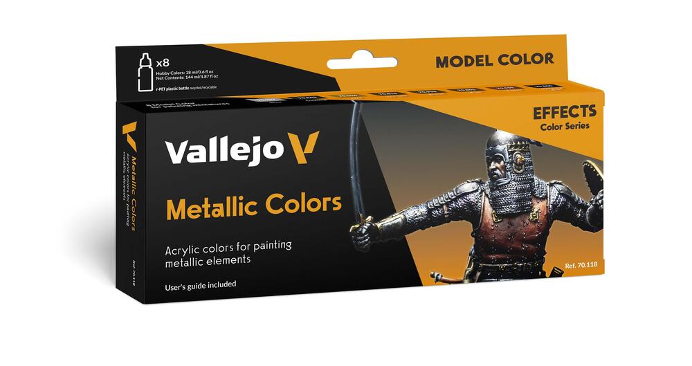 Vallejo - Metallic Colors - Effects / 8 Colors set