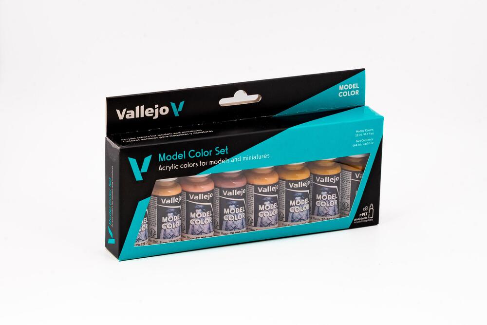 Vallejo - Face & Skin Tones - 8 Colors set
