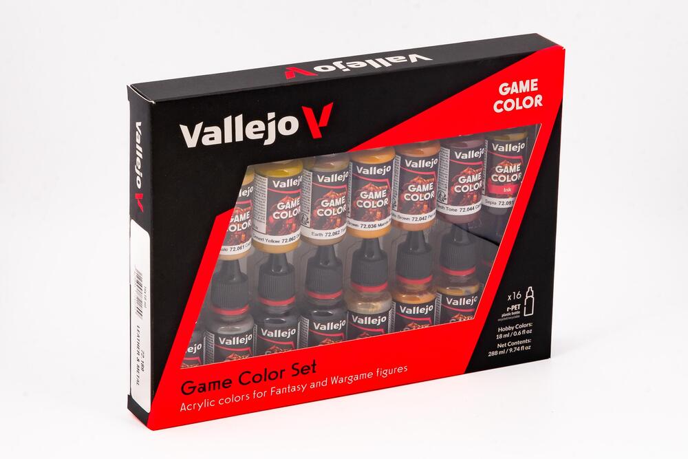 Vallejo - Game Color - 16 Colors set - Leather & Metal