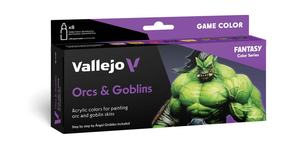 Vallejo - Game Color - 8 Colors set - Orcs & Goblins