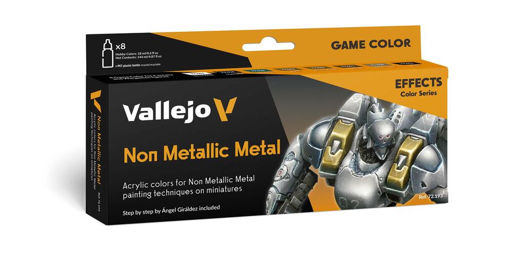 Vallejo - Game Color - 8 Colors set - Non Metallic Metal